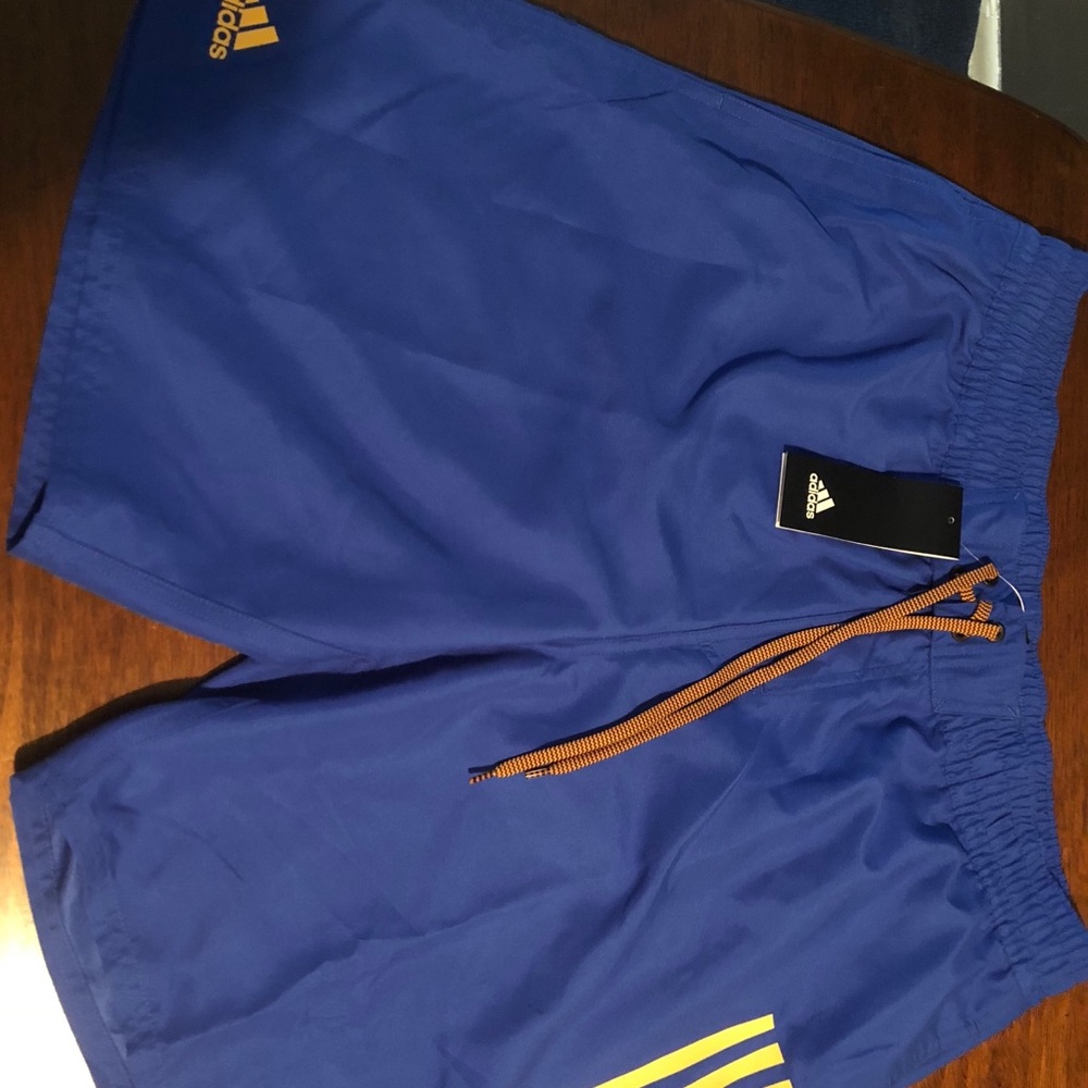 ADDIDAS ICON 2.0 MEN’S SHORTS BLUE/YELLOW